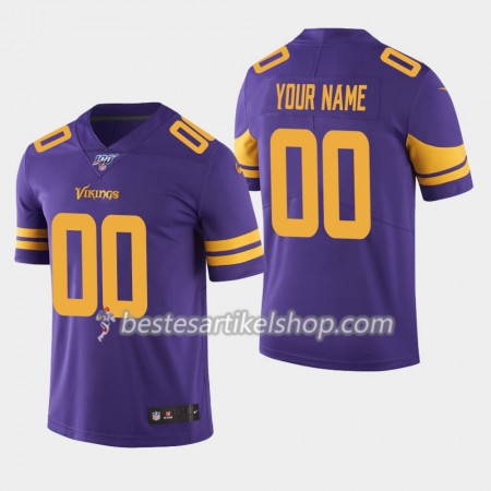 Herren Minnesota Vikings Trikot Nike Lila 100th - Personalisiert